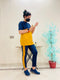 Navy-Yellow Nik Track Suit Summer Dr-Fit