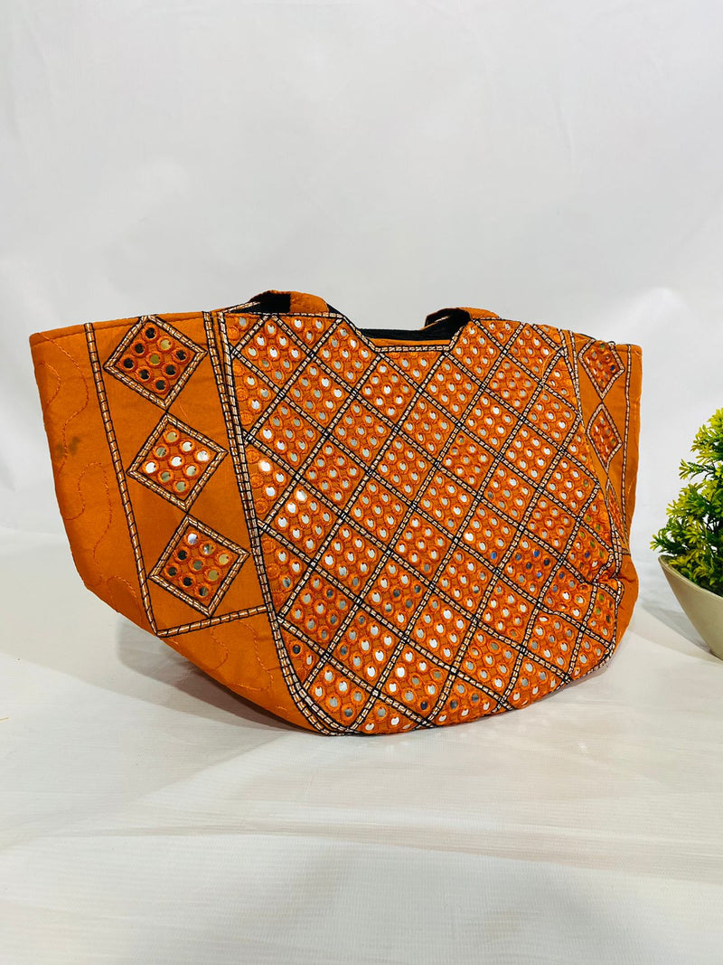 Traditional Ladies Hand Bag and Waist Coat Pair