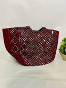 Traditional Ladies Hand Bag and Waist Coat Pair