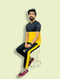 Black-Yellow Nik Track Suit Summer Dr-Fit