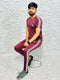 Adi 03 Strips Maroon Summer Track Suit