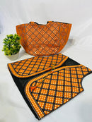 Traditional Ladies Hand Bag and Waist Coat Pair